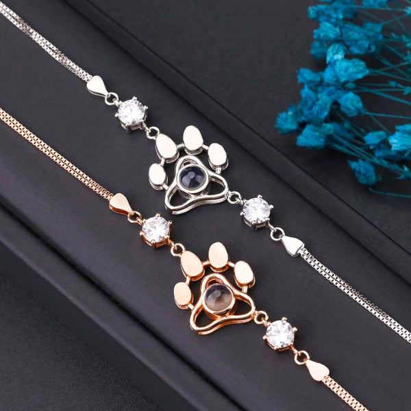 Pulsera Proyección con Foto Dentro - Pata de Perro