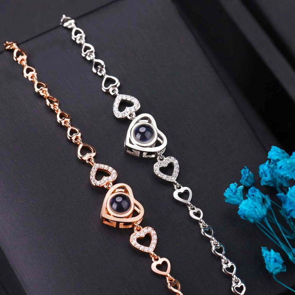 Pulsera Proyección con Foto Dentro - Enlace del Corazón