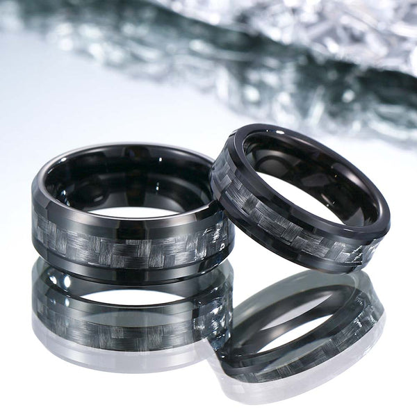 Alianzas de Tungsteno con Fibra de Carbono Negro - Regla Oscura