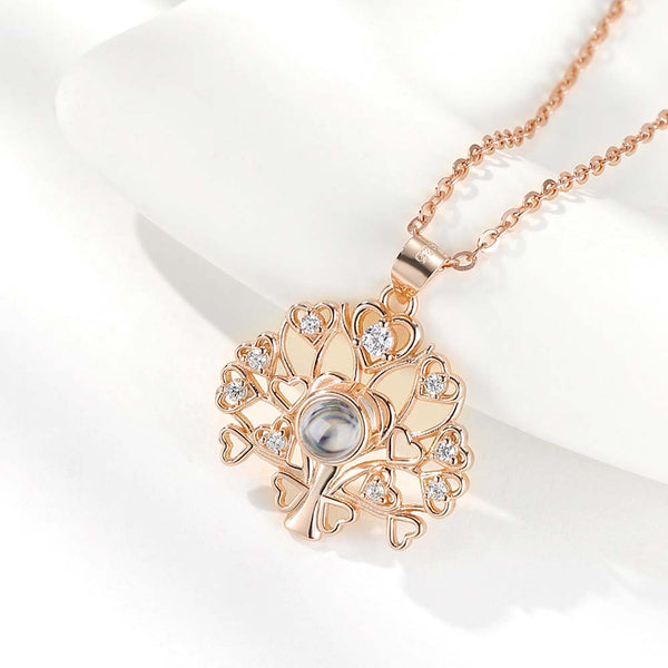 Collar Personalizado con Foto Dentro - Árbol del Corazón