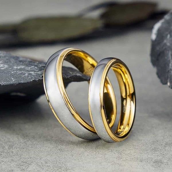 Anillo de Tungsteno de Boda Sencillos - Promesa