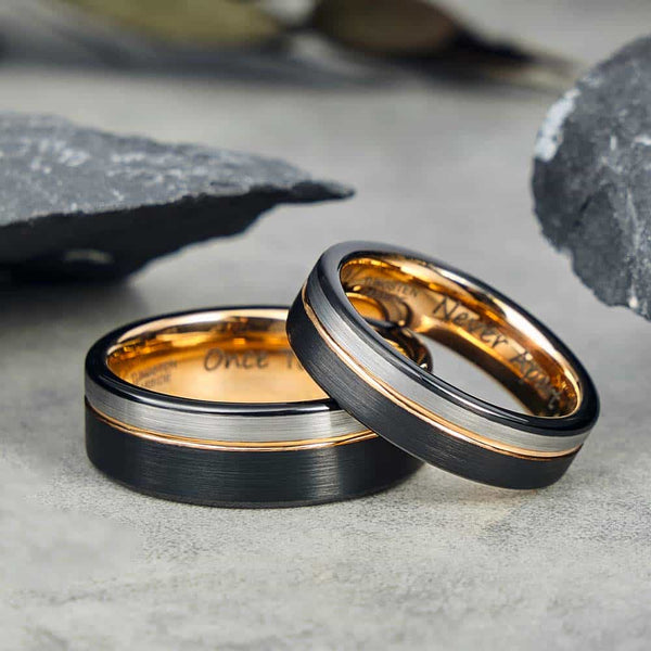 Anillo Cepillado de Tungsteno - Honrar