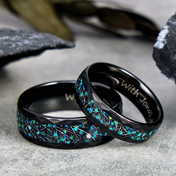 Anillo de Tungsteno con Ópalo - Cepo Estelar