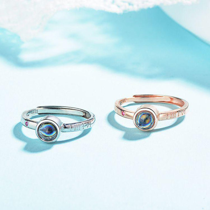 Anillo Proyección Foto Personalizada de Números Romanos - Remigifts