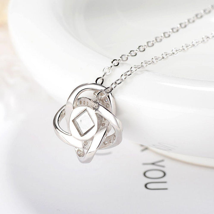 Collar Proyección Foto Personalizado - Trébol Infinito - Remigifts