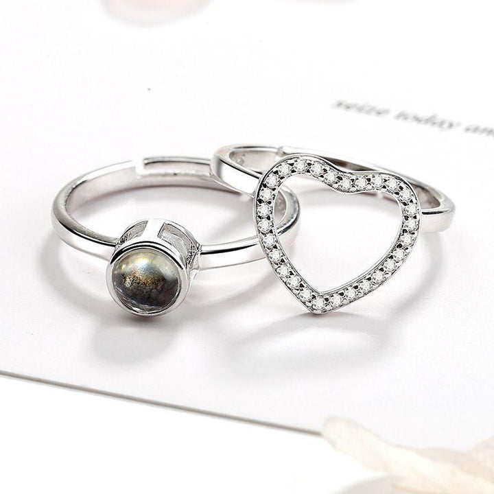 Anillo Proyeccion Foto Personalizada - Corazón en Corazón - Remigifts