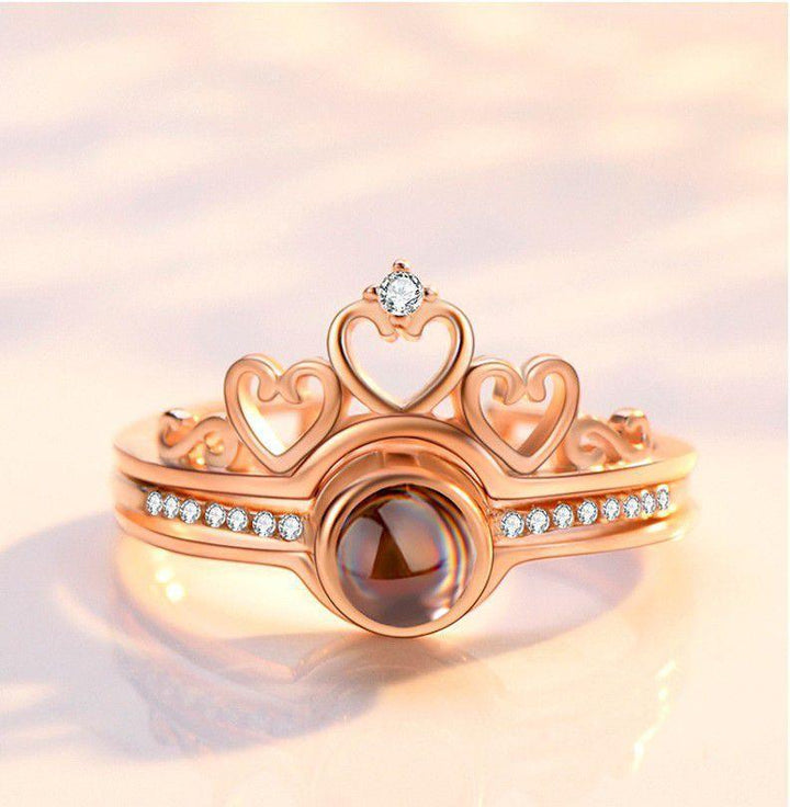 Personalisierte Foto Projektion Ring - Corona de Corazón - Remigifts