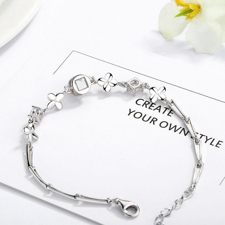 Pulsera Proyección Foto Personalizada - Cadena de Trébol - Remigifts
