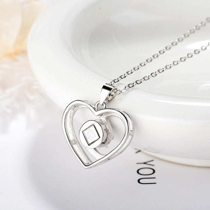 Collar Proyección Foto Personalizado - Corazones Entrelazados - Remigifts
