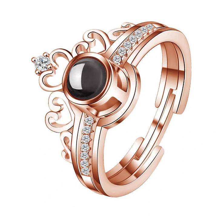 Personalisierte Foto Projektion Ring - Corona de Corazón - Remigifts