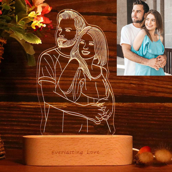 Luce de Línea de Lámpara LED 3D con Foto Personalizada