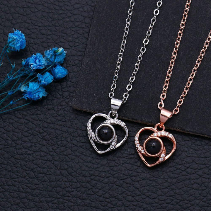Collar Corazón Giratorio con Foto Proyección Personalizada - Remigifts