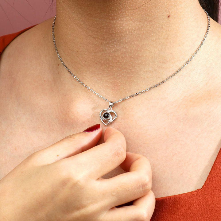 Collar Corazón Giratorio con Foto Proyección Personalizada - Remigifts