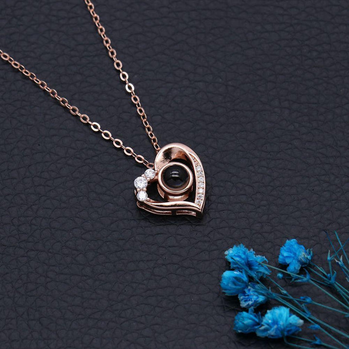 Collar Proyección Corazón con Foto Dentro Personalizado - Remigifts