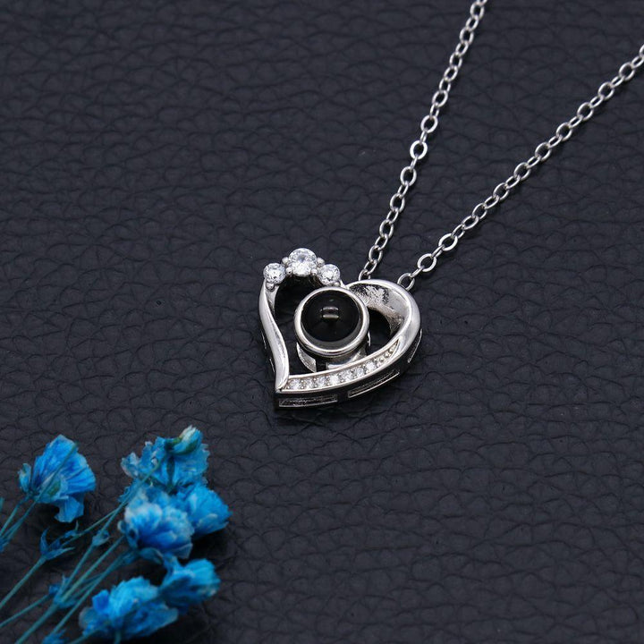 Collar Proyección Corazón con Foto Dentro Personalizado - Remigifts