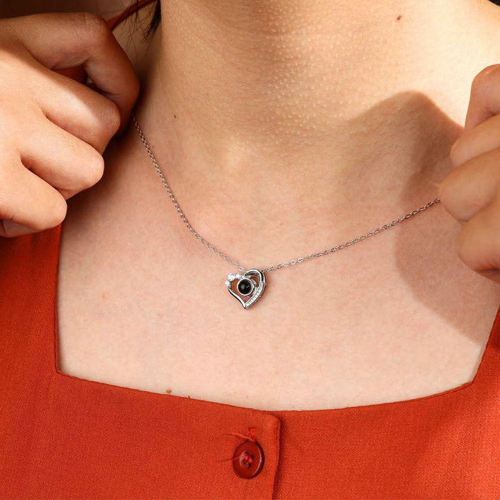 Collar Proyección Corazón con Foto Dentro Personalizado - Remigifts