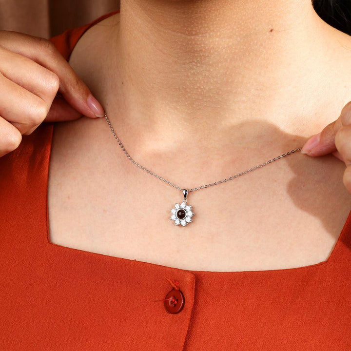 Collar Girasol con Foto Proyección Personalizado - Remigifts