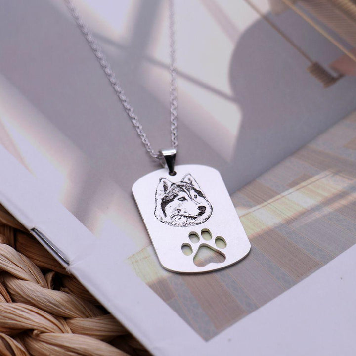 Collar Identificación de Foto Retrato Mascota con Pata - Remigifts