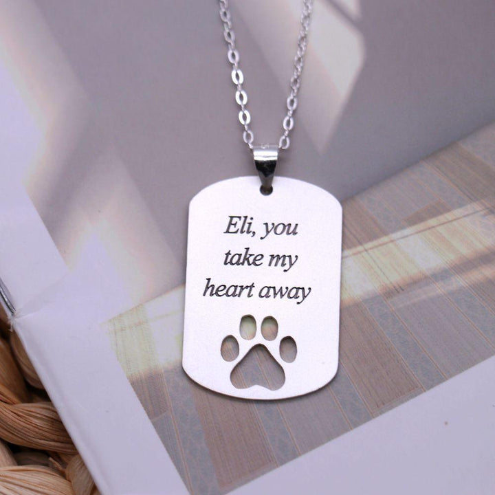 Collar Identificación de Foto Retrato Mascota con Pata - Remigifts