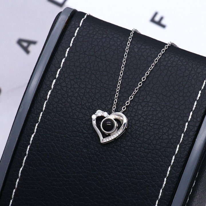 Collar Proyección Corazón con Foto Dentro Personalizado - Remigifts