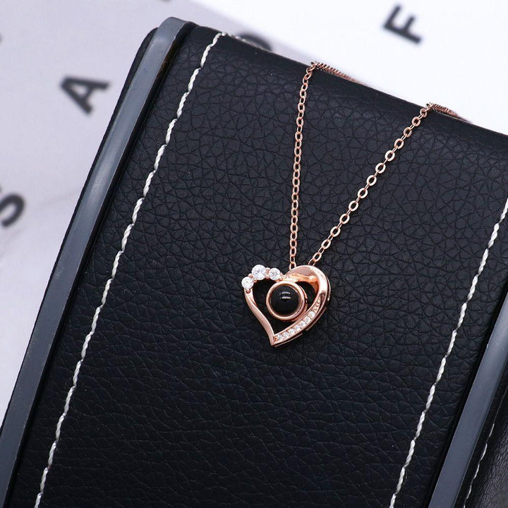 Collar Proyección Corazón con Foto Dentro Personalizado - Remigifts
