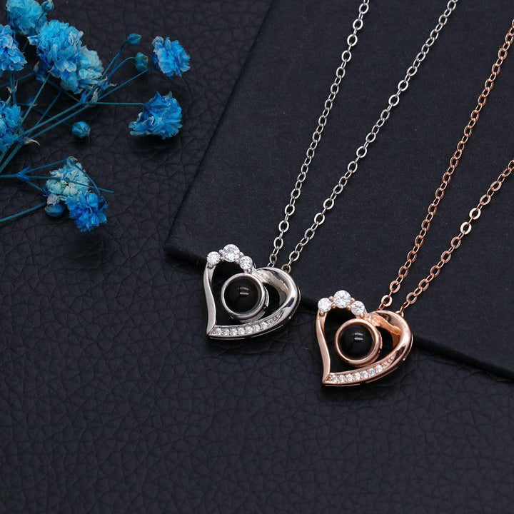 Collar Proyección Corazón con Foto Dentro Personalizado - Remigifts