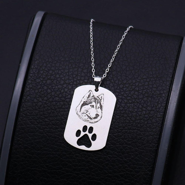 Collar Identificación de Foto Retrato Mascota con Pata - Remigifts