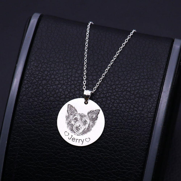 Collar Monedas de Foto Retrato Mascota Personalizado con Nombre - Remigifts