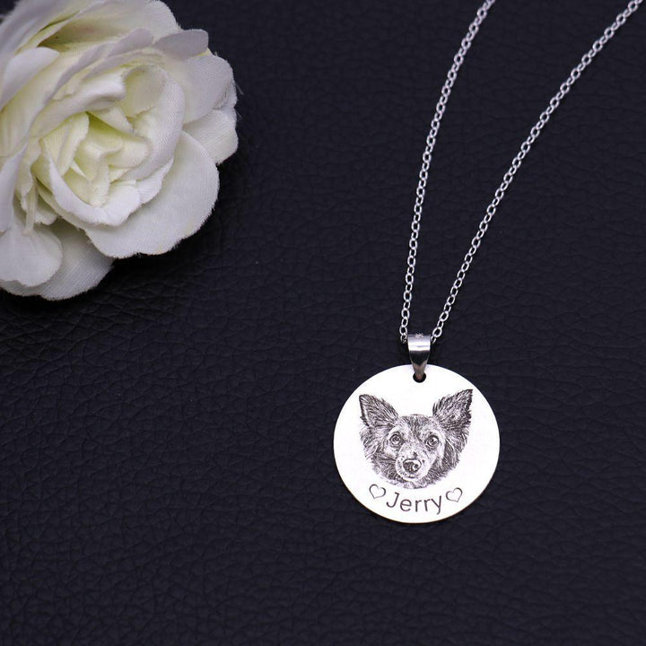 Collar Monedas de Foto Retrato Mascota Personalizado con Nombre - Remigifts