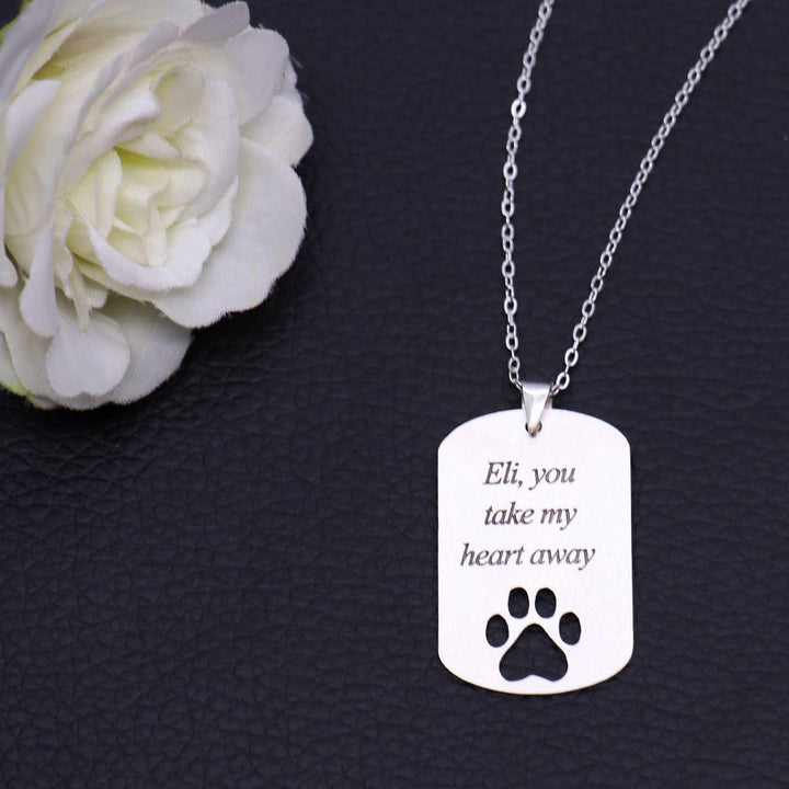 Collar Identificación de Foto Retrato Mascota con Pata - Remigifts