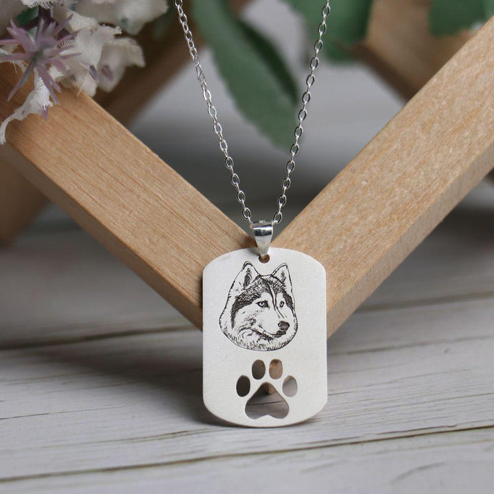 Collar Identificación de Foto Retrato Mascota con Pata - Remigifts