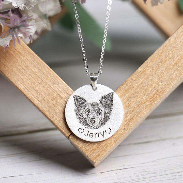 Collar Monedas de Foto Retrato Mascota Personalizado con Nombre - Remigifts