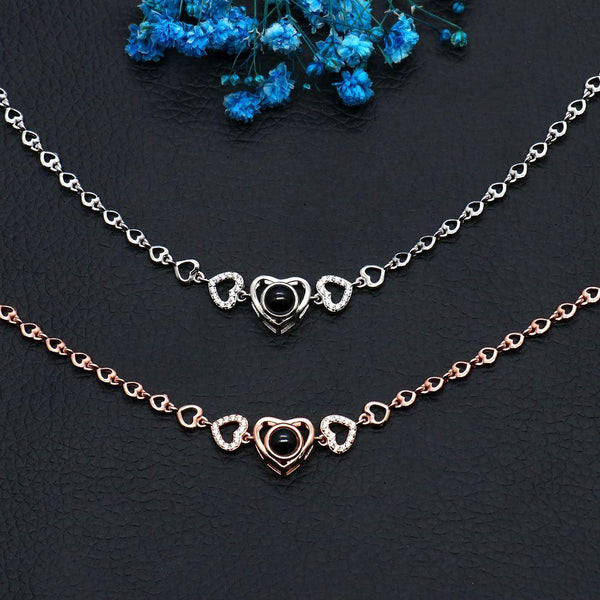 Pulsera Proyección Foto Personalizada - Enlace del Corazón - Remigifts