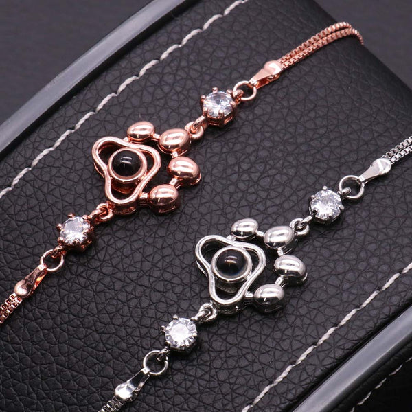 Pulsera Pata de Perro con Foto Proyección Personalizado