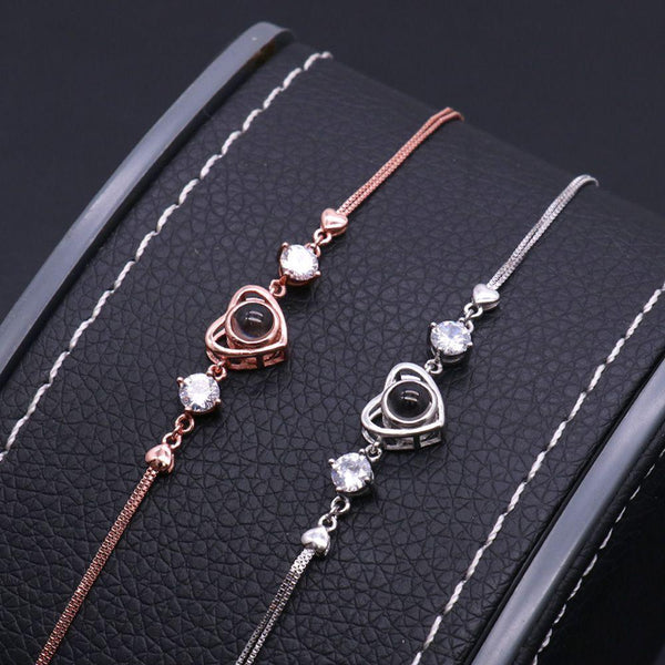 Pulsera Proyección Foto Personalizada - Corazón Clásico - Remigifts
