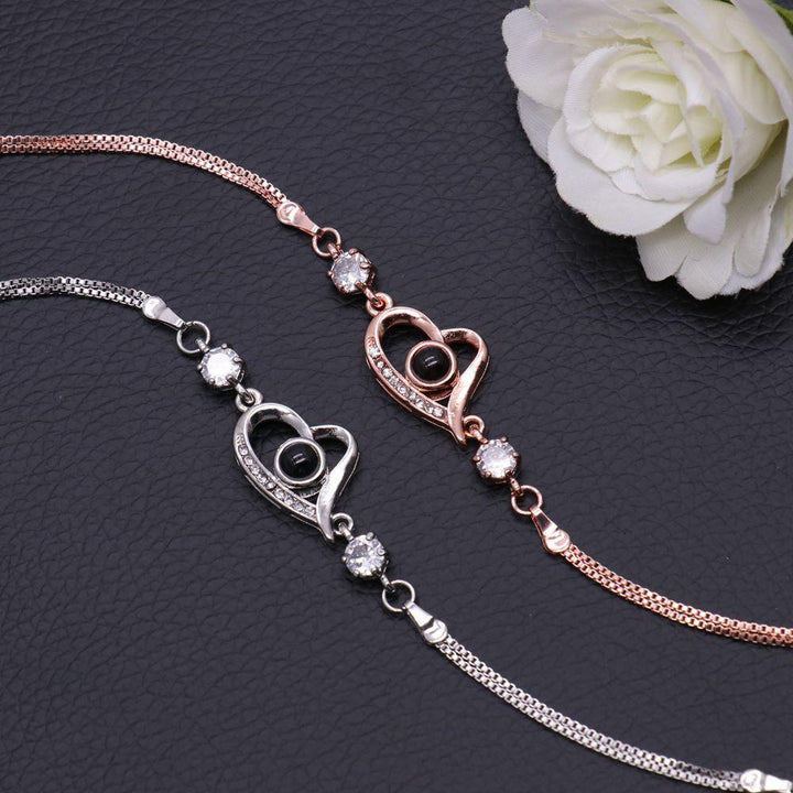 Pulsera Proyección Foto Personalizada - Corazón Inclinado - Remigifts