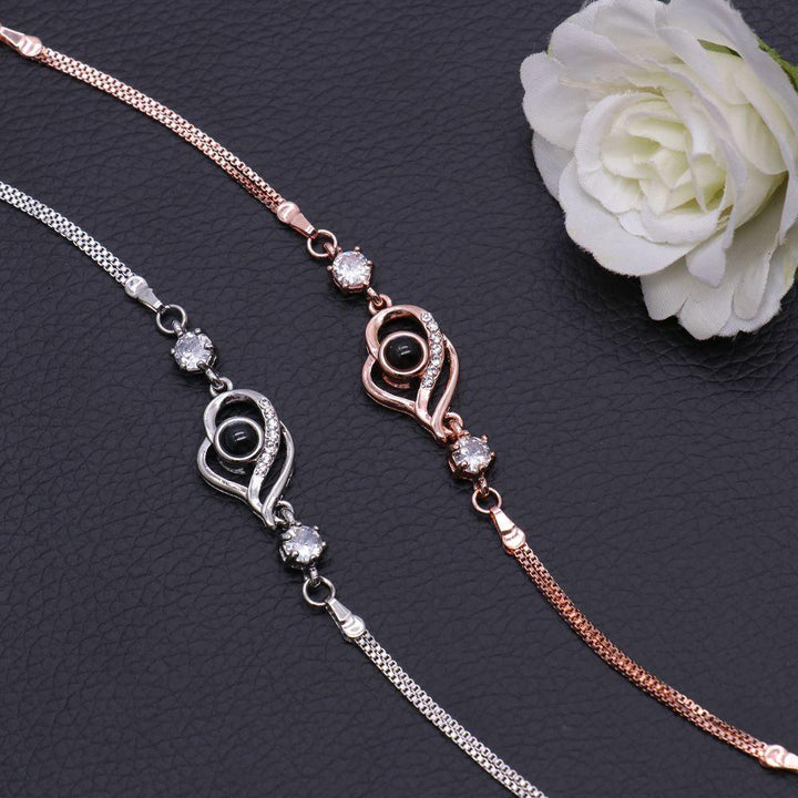 Pulsera Proyección Foto Personalizada - Corazones Superpuestos - Remigifts