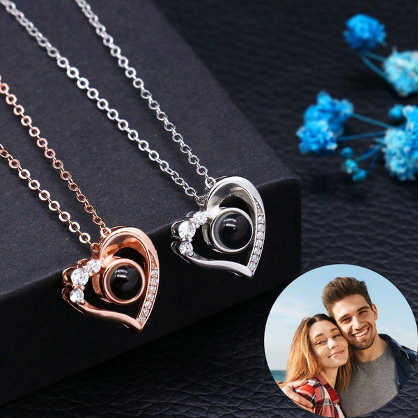 Collar Proyección Corazón con Foto Dentro Personalizado - Remigifts