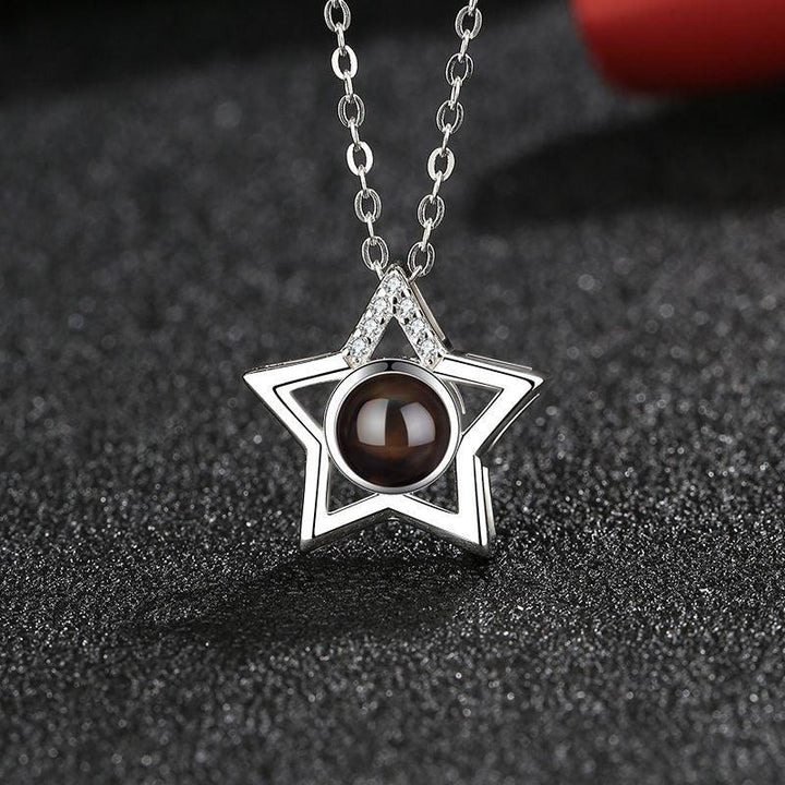 Collar Proyección Foto Personalizado - Estrella Pentagrama - Remigifts